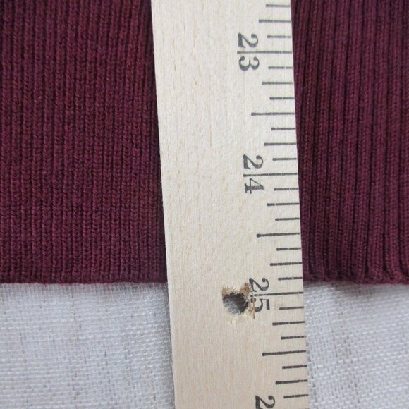 Callaway Golf‎ Sweater Vest Mens Medium Burgundy Knitted Sleeveless Quarter Zip - Picture 7 of 9